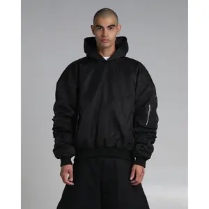 Nylon No-Zip Pullover Bomber