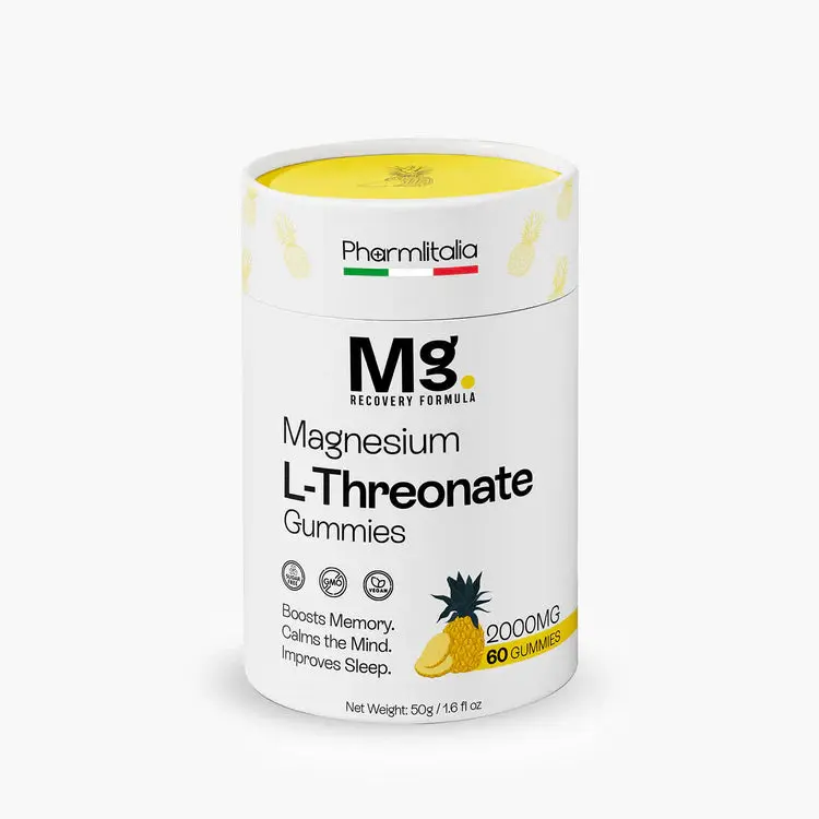Magnesium L-Threonate Gummies | Memory, Focus, Cognitive Support & Better Sleep | Sugar-Free | 60 Gummies