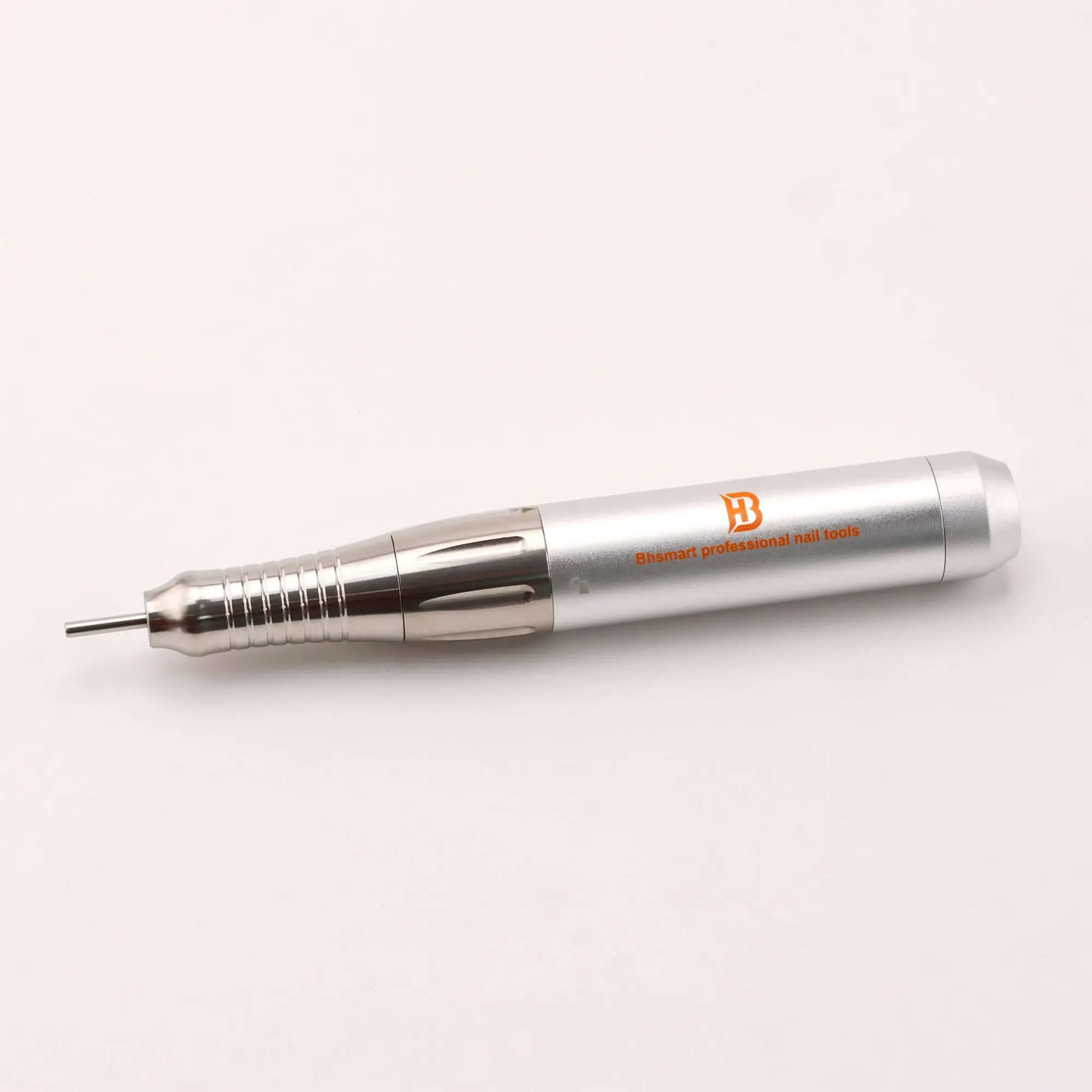 BHSMART High Power Nail Driller Handpiece Quiet and Vibration-Free Professional Electric Nail Drill Machine with Multiple Connector Cables, Silver