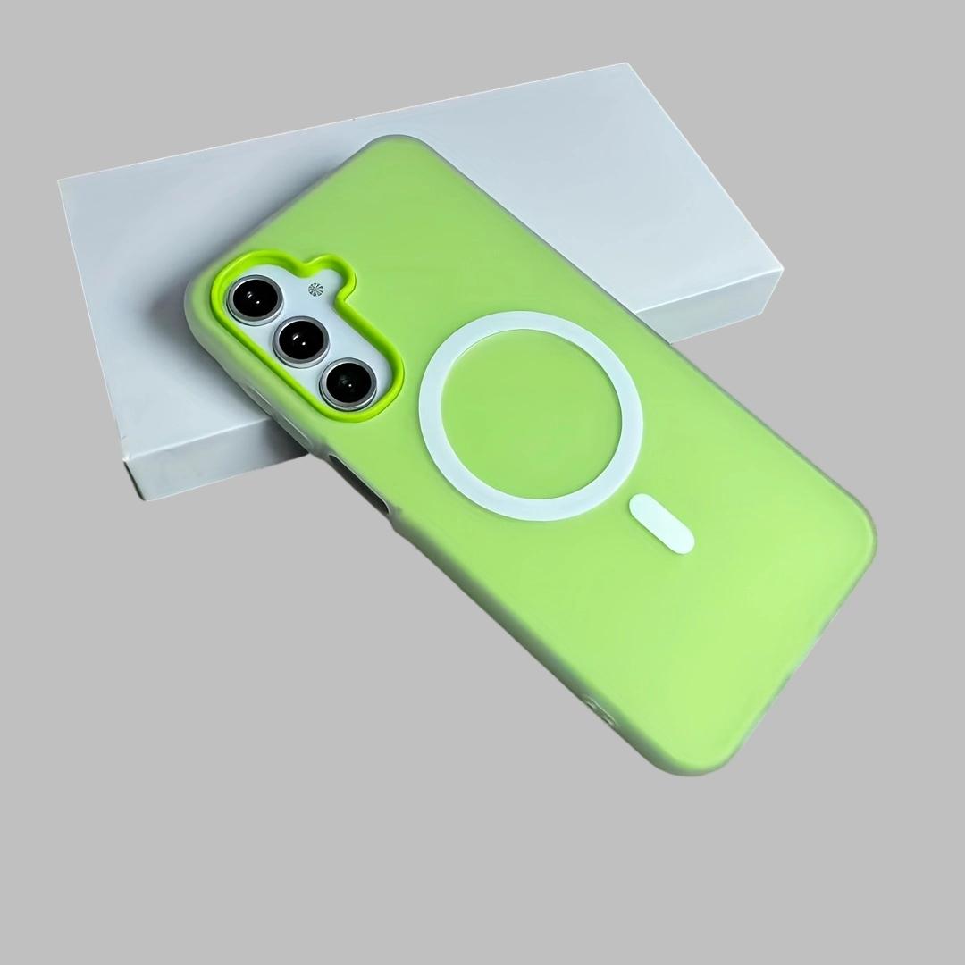 Phone Case For Samsung For Galaxy S26 S25 S24 S23 S22 Ultra Plus Fe Edge + 4G 5G New Jelly And PC 2-in-1 Candy-colored Translucent Anti-fall Mobile Phone Case Can Be Split Into Two For Use, Featuring Magnetic Wireless Charging