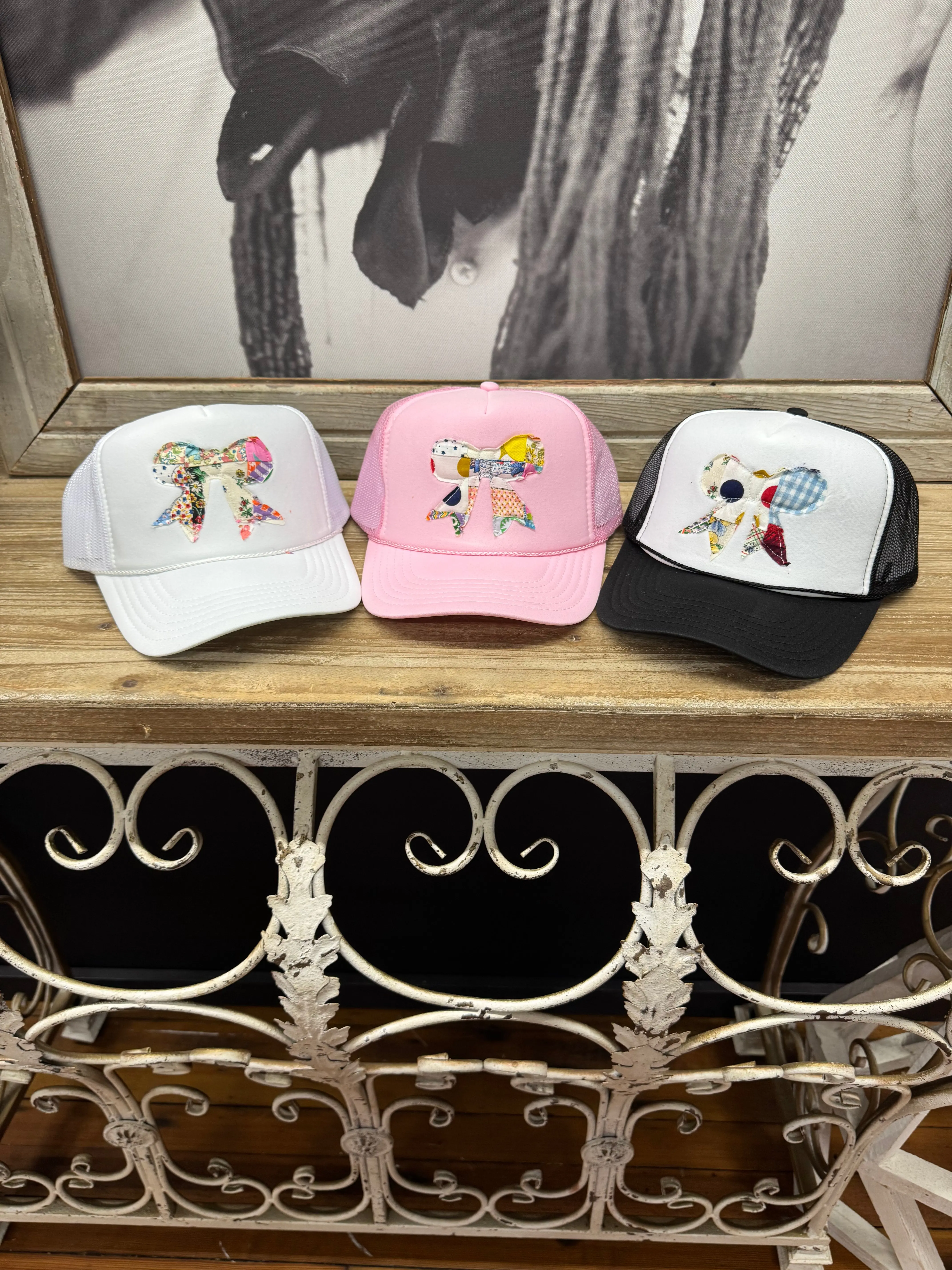 Quilted Bow Trucker Hat