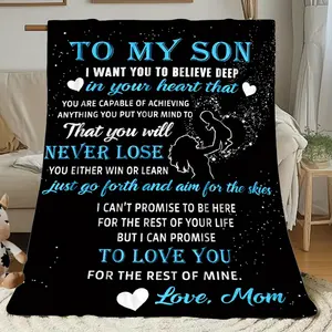 1Pc Gifts For Son, Christmas Son Blanket Gifts From Momdad, Adult Son Gift Ideas, Birthday Gift For Son From Mom, Weddinggraduation Gifts For Son Adult, Fleece Blanket Fuzzy Soft, Local