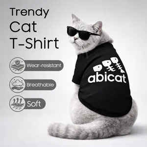 Trendy Cat Hoodies | Cute Bone & Letter Prints | Soft Breathable Kitten Sweatshirt for Small & Medium Cats | Cozy Cat Outfit | Fashion Pet Apparel | Perfect Gift for Cat Lovers | Lightweight & Comfortable Cat Clothes | Ideal Gift for Cat Parents