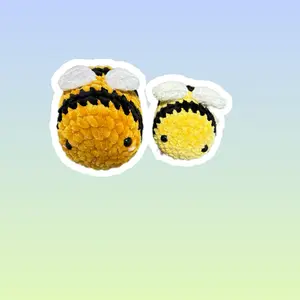 Handmade crochet bees!