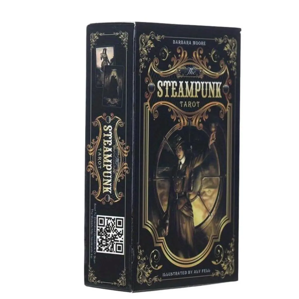 Steampunk Tarot Card Game, 1 Box Exquisite Art Design Tarot Card Game, Tarot Card Deck, Perfect for Tarot Card Enthusiasts and Collectors