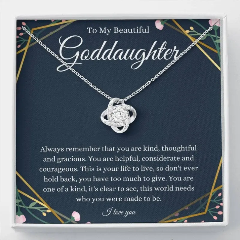To My Beautiful Goddaughter Necklace, Gift From Godmother/Godfather, Goddaughter Birthday, Goddaughter Christmas Present, Goddaughter Graduation Gift