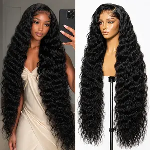 40inch 13*6 HD lace Cambodian wave 200% density human hair wig