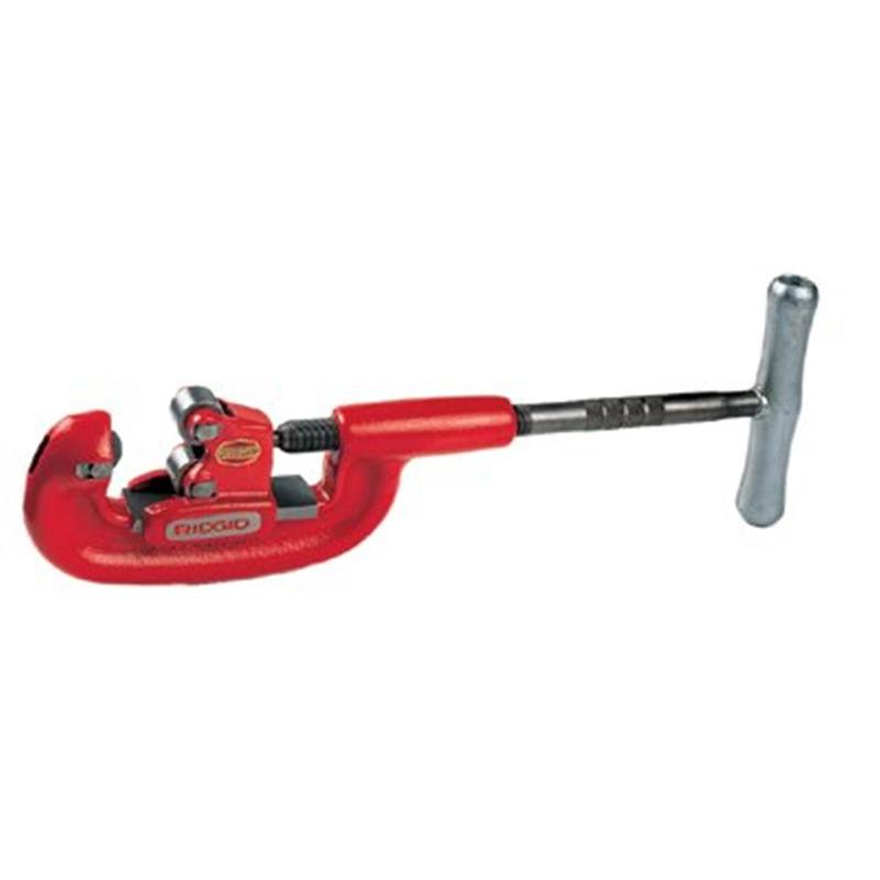 RIDGID Heavy-Duty 3-Wheel Adjustable Pipe Cutter, 1/8"-2 inches Capacity, Extra Long Shank, Large Grip Rollers (Model 632-32820) - Handheld Cutting Tool for Piping Work