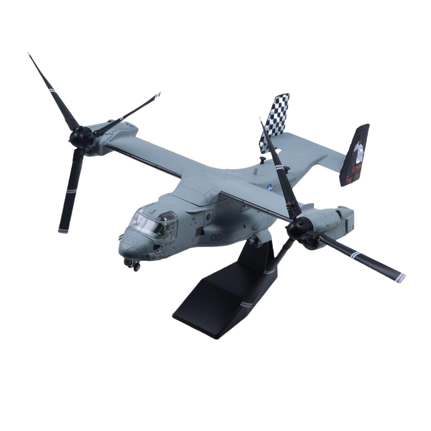 1/72 Scale V-22 Osprey Tiltrotor Attack Aircraft Die-cast Metal Military Aircraft Toy Model, Perfect As A Christmas Gift, Birthday Gift, Or For Collection And Display For aviation Enthusiasts. Collector Set