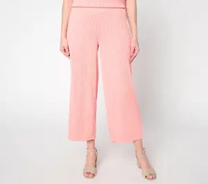 Susan Graver Regular Textured Jacquard Pull-On Pant