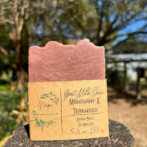Mahogany & Teakwood Goat Milk Soap