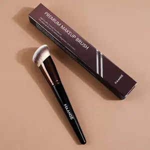 MAANGE Dense Foundation & Angled Concealer Makeup Brushes, Blending Tools for Liquid & Cream Products, Flawless Beauty Essentials Suitable for Beginners