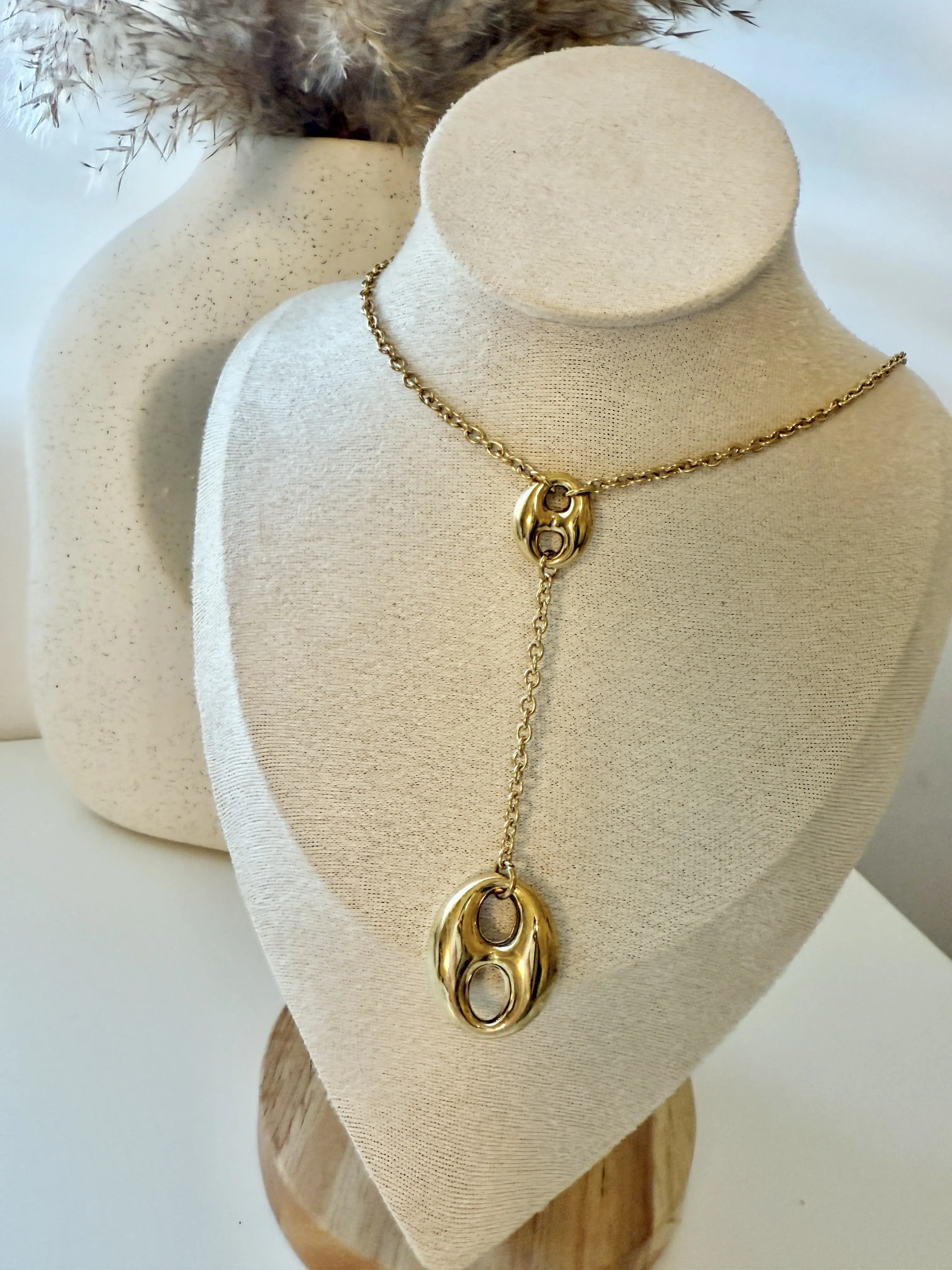 Bold Tap Link Necklace