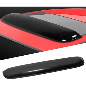 38inch Universal Shatterproof Sun Rain Guard Rainroof Wind Deflector,Tape-On Dark Smoke Tint Auto Moonroof Window Visor Fit Sunroof Which Is Not Wider Than 36.8",Rainy Windy Weather Protection RN98
