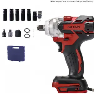 Cordless Impact Wrench, 1/2 Impact Gun, 225 Foot Pounds (320 Newton Meters), with Quick Charger, Car Mounted High Torque Impact Wrench