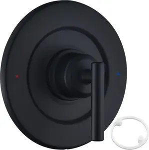 Upgraded Trim kit for Moen Gibson T2901BL, Single Shower Handle, Compatible with Moen Posi-Temp Valve, Matte Black