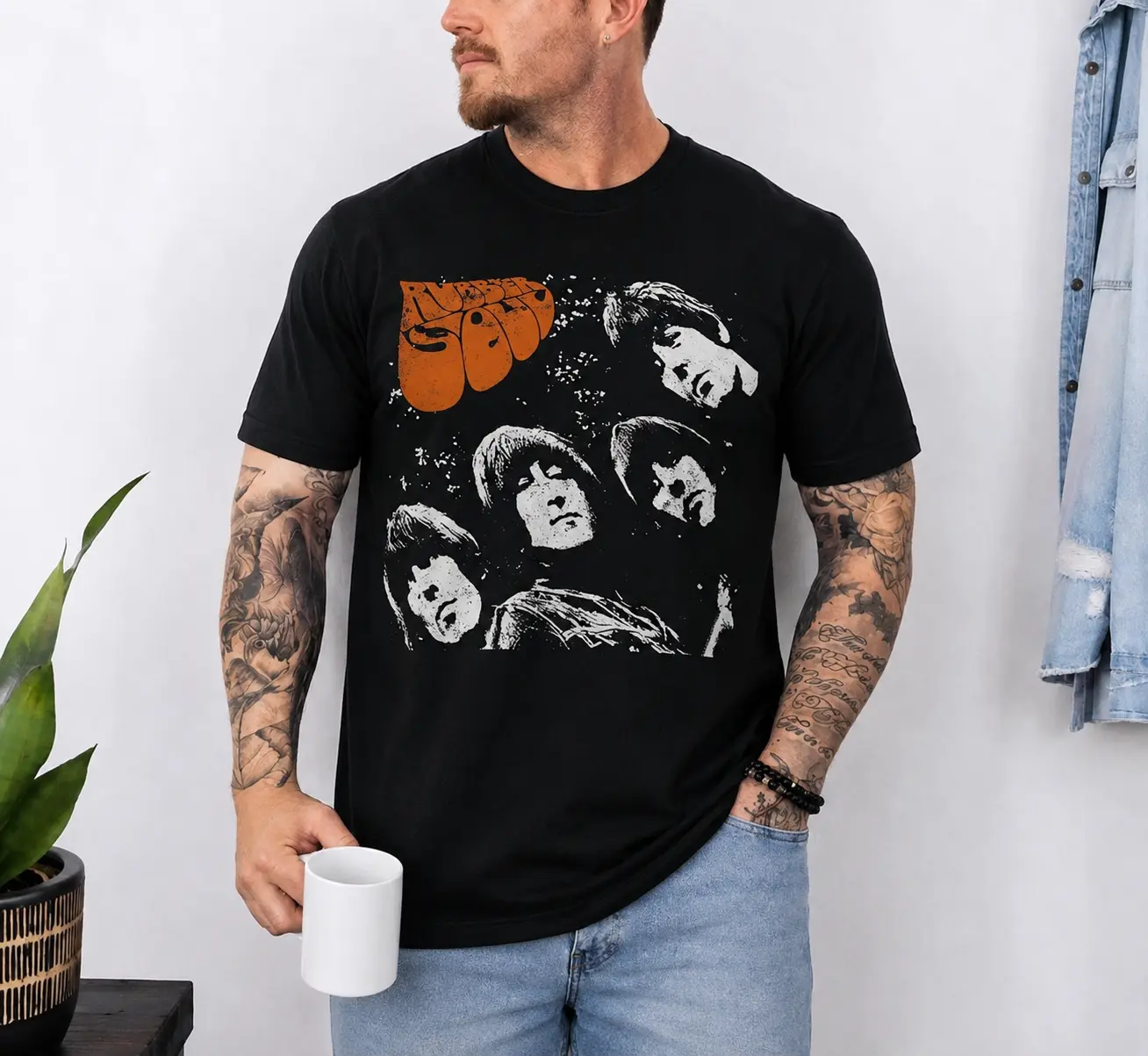 Vintage Psychedelic Rock Graphic T-Shirt, Retro 60s Music Inspired Tee, Classic British Rock Aesthetic Shirt, Vintage Album Style Graphic Tee