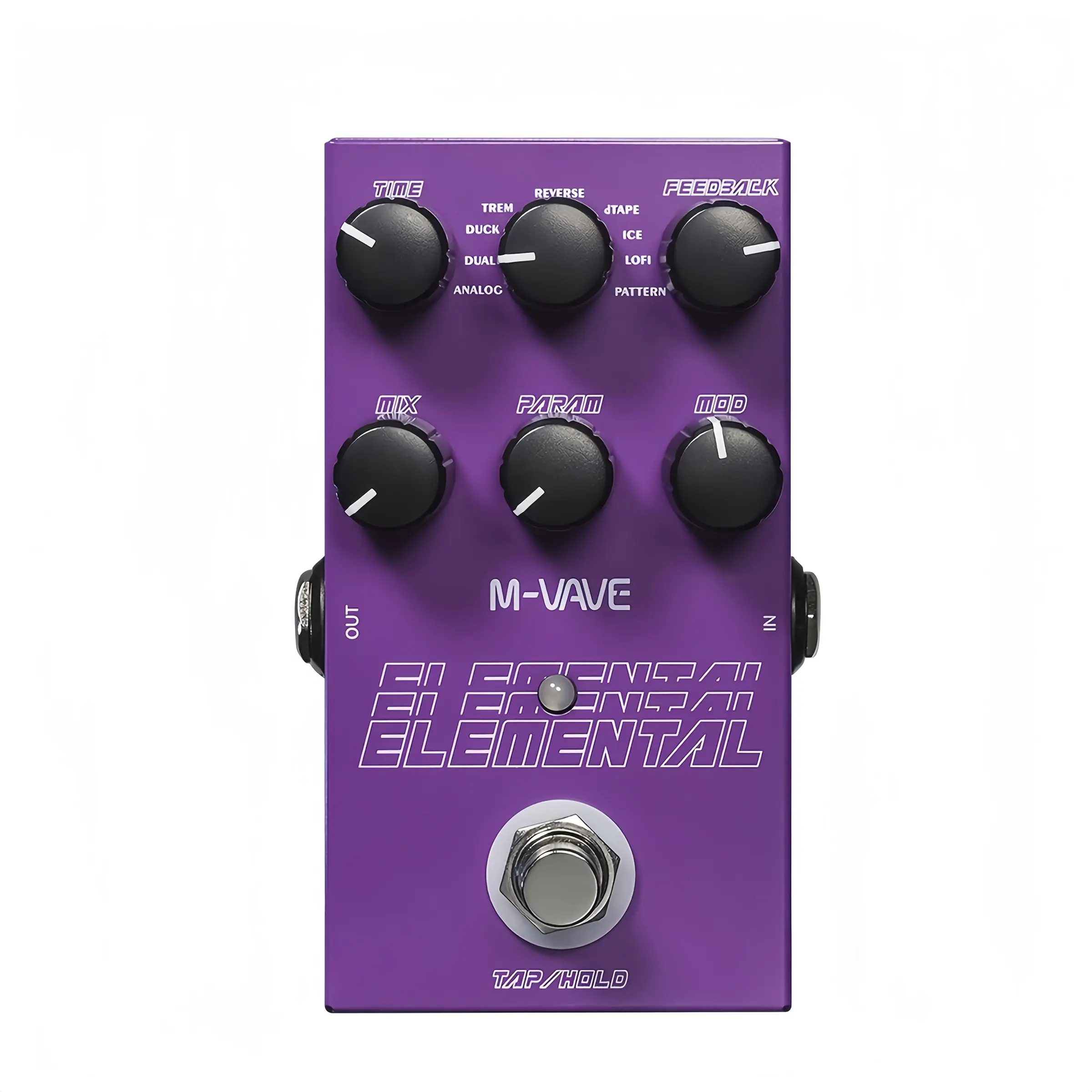 Electric Guitar Delay Effect Pedal, Digital Delay Board, 3000ms Long Delay, Stereo Output, 9 Modes, 24-Bit Audio Quality, Guitar Practice Tool