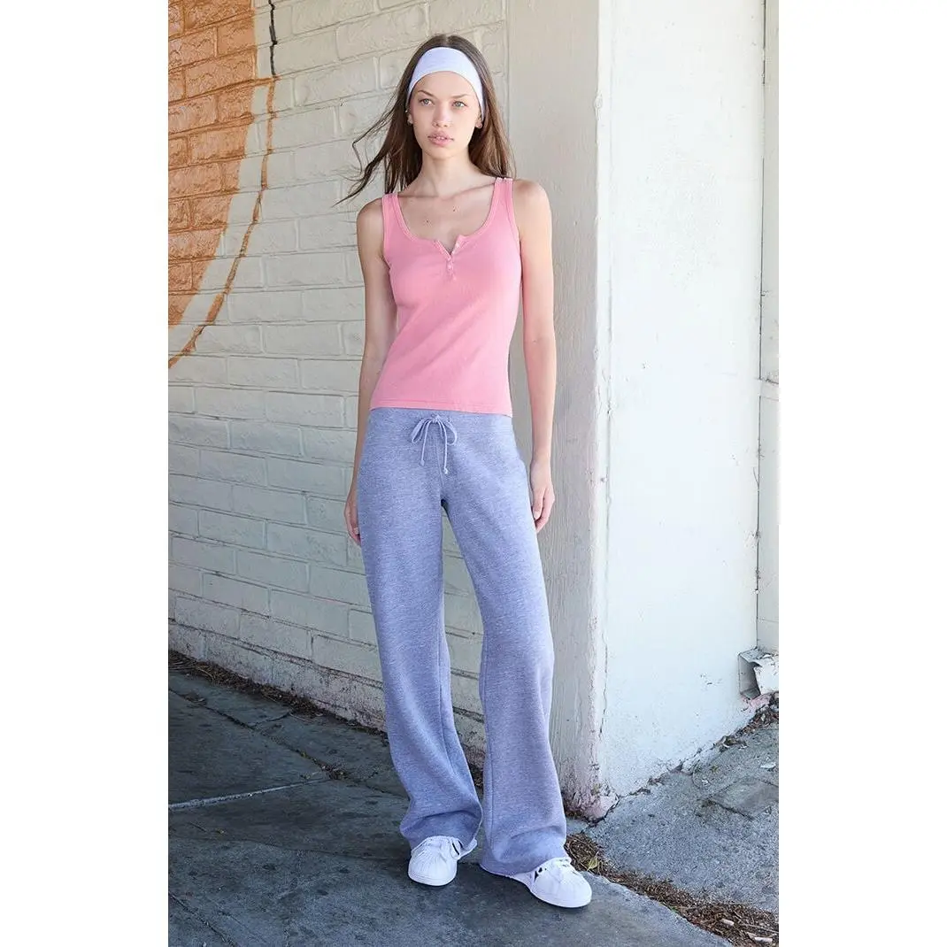 John Galt Women's Light Gray Hilary Yoga Baggy Sweatpants