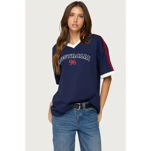 Australia 96 Contrast Oversized T Shirt