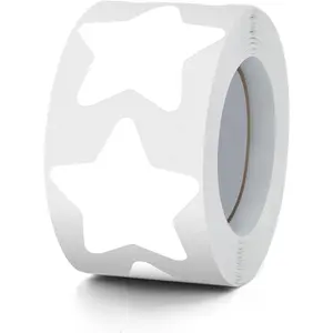1.5 Inch Self-Adhesive Star Stickers Roll Waterproof Removable Labels 500 PCS for Children Teacher Business