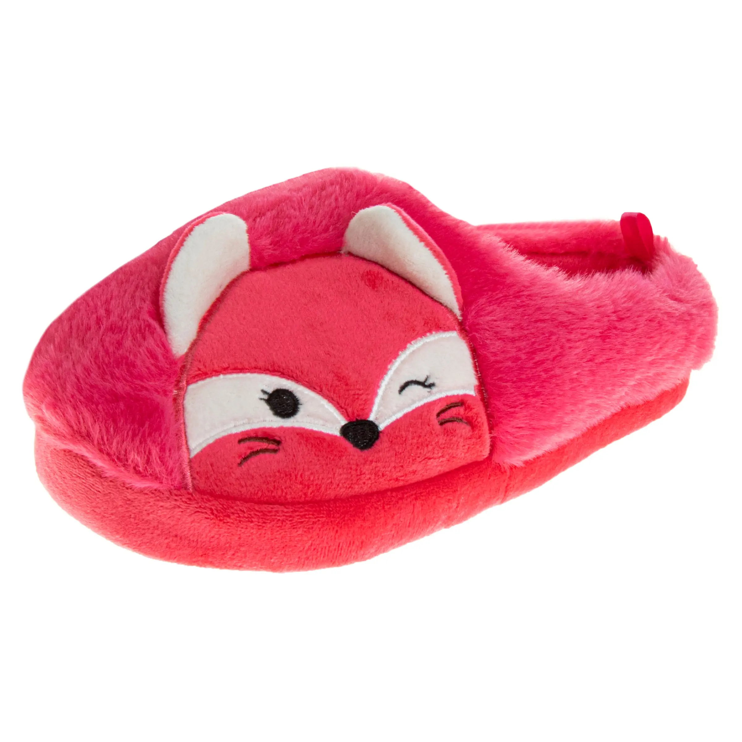 Josmo Women's Squishmallows Fifi the Fox Soft Plush Slide Slippers - Cozy Warm Indoor House Shoe, Footwear, Slip On