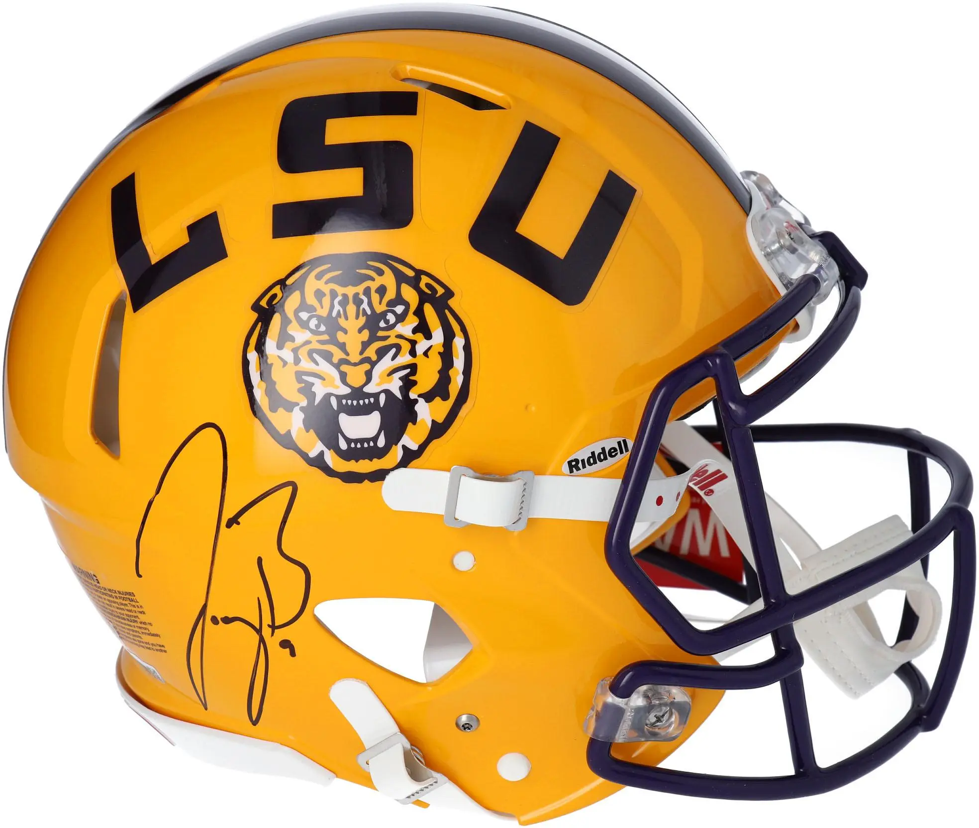 Joe Burrow LSU Tigers Autographed Riddell Speed Authentic Helmet - Fanatics Authentic Certified