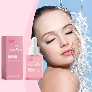 HANCHOBIT Peach Niacinamide Serum – Lightweight Hydrating Face Serum with Triple Moisturizing Complex | Fast Absorbing, Non-Greasy Formula for All Skin Types | Day & Night Use for Long-Lasting Glow