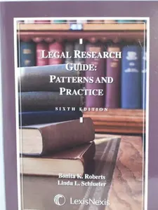 USED-Legal Research Guide: Patterns and Practice by Bonita K. Roberts (Paperback)