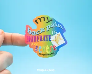 Page's Peaches Back Pain Waterproof Vinyl Sticker decal Matte Decorative