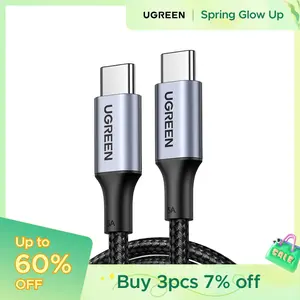 UGREEN 100W USB C Cable - Smartphone Charger for iPhone 17/17 Plus/17 Pro/17 Pro Max/16/15 Plus/15 Pro/15 Pro Max, MacBook Pro, iPad Pro, Dell XPS, Samsung Galaxy S23/S22 Ultra, Switch, Pixel, Deals for You,TikTokShopSpringGlowUp,Greenish