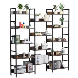 VEVOR Metal Bookshelf, 5-Tier Industrial Bookshelf, Tall Narrow Rustic Vintage Storage Bookcase with Open Shelves, Freestanding Display Shelving Unit Storage Rack, for Living room, Bedroom OfficeVEVOR Super Brand Day