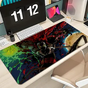 Spawn Mouse Pad Design XXL 1000×500mm 900×400mm 800×400mm 600x300mm Large Gaming Mouse Pad - Extended Mousepad, Thick, Non-Slip Rubber Base Desk Mat with Precision Stitched Edges - Washable Large Desk Pad Desk Accessories