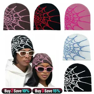 y2k Beanie Spider Hat Unisex Cozy Fall Winter Cap & Fashion Statement Warm Soft Beanie for Street Dace, Skateboard, Skiing and Biking, Perfect for gifts