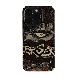 Berserk Dark Art Phone Case: Guts’ Intense Gaze – For iPhone Halloween Corpse Bride Soft Silicone Phone Case For iPhone 12 13 Mini 11 14 15 16 Pro Max 7 8 Plus & Samsung Galaxy S24/S23/S22/S21 Ultra