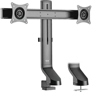 Tripp Lite TRL-DDR1727DC 17 to 27 in. Dual-Display Monitor Arm with Desk Clamp & Grommet - Height Adjustable