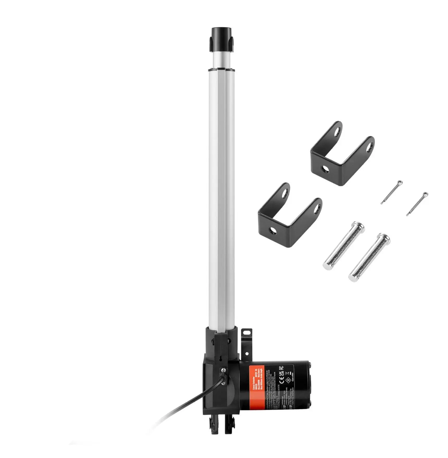 14 Inch Linear Actuator 12V, 1320lbs Heavy Duty Linear Motion Actuator, 0.19in/s Electric Linear Actuator for Industrial Machinery, Electric Doors, Vessels & Automation Default