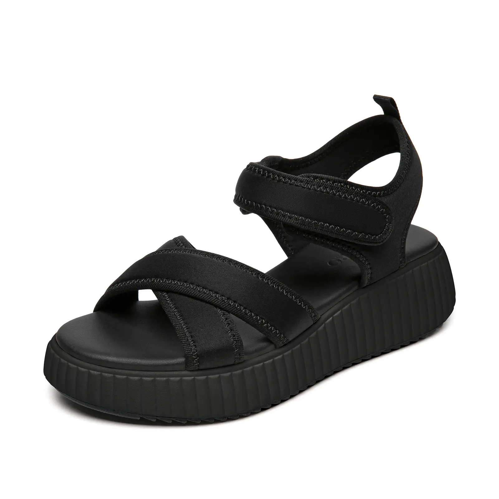 Women's Double Strap Low Platform Open Toe Wedge Sandals - Adjustable Strap Casual Summer Walking Footwear, Double Strap Sandals, Low Platform Sandals