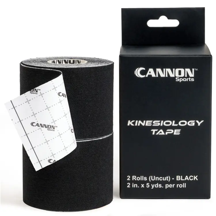 product image Cannon Sports Uncut Kinesiology Tape - 2 Rolls 2" x 16' Per Roll - Premium Cotton Elastic Athletic Tape - Waterproof & Latex Free – Support for Sports, Injury, Joint Stability, & Weightlifting