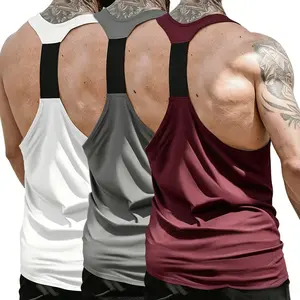 Men's Normal Type Cartoon Breathable Gym Tank Top - Quick Dry, Moisture Wicking, Elastic Racerback Sleeveless Sports Vest for Male Bodybuilding, Fitness Training