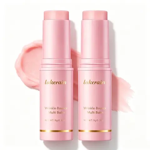 Pink Collagen Multi-Balm: Korean Anti-Aging Volufiline + NAD+ Balm for Eyes, Neck & Lips – Firming, Fine Line Reduction & Collagen Boost