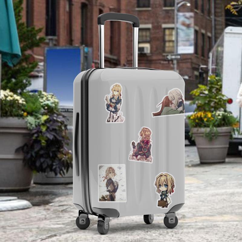 Stickers Pack 20 Pcs Violet Bottle Evergarden Luggage Bumper Colorful Skateboard Car Laptop Waterproof Aesthetic Water Vinyl Guitar Bike