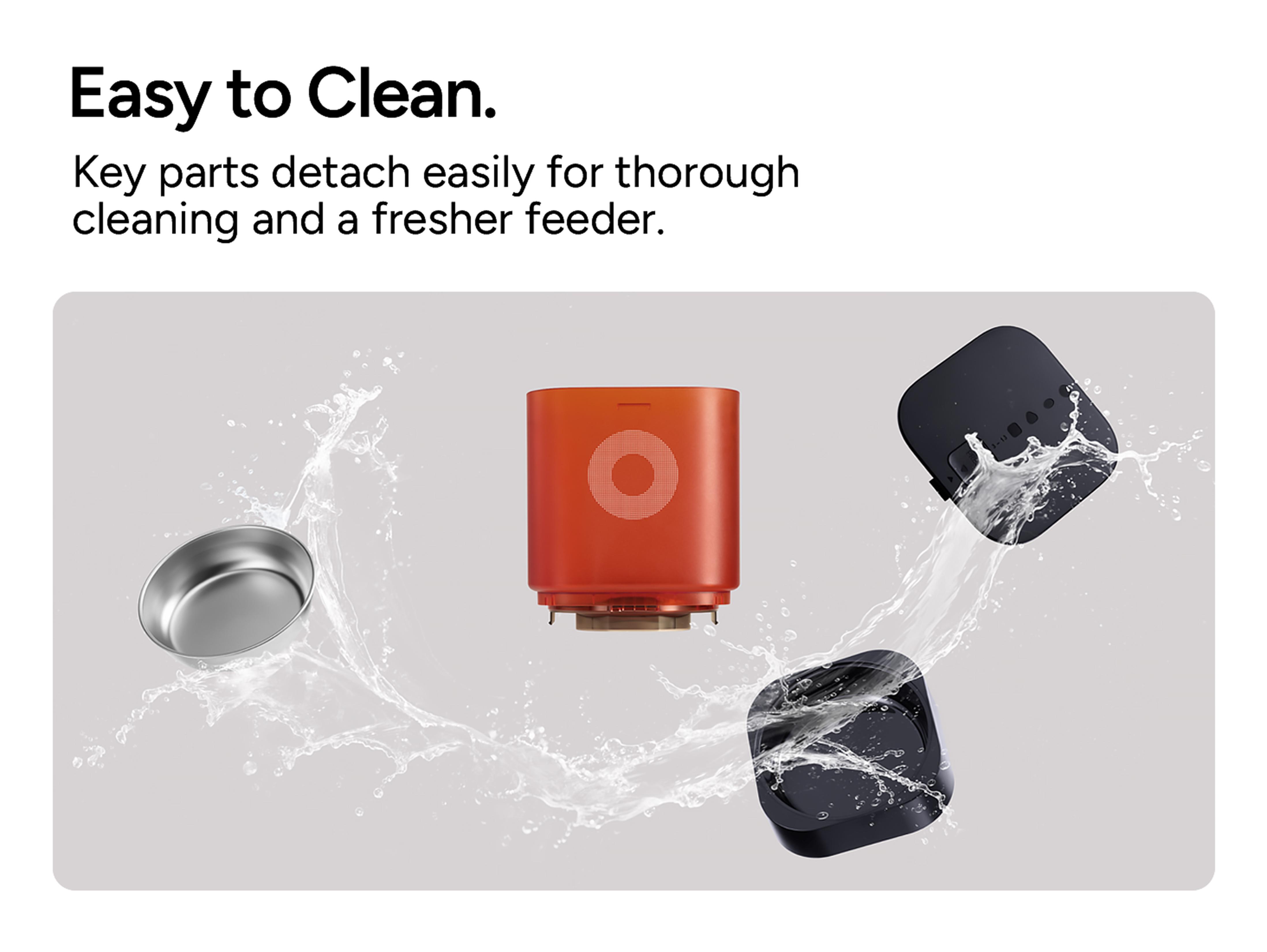 Automatic Cat Feeder with Camera: 6L Automatic Dog Feeder with 2-Way Audio Night Vision Dual Power Supply App Control 2.4G WiFi, Timed Auto Cat Food Dispenser with Stainless Steel Bowl(White）