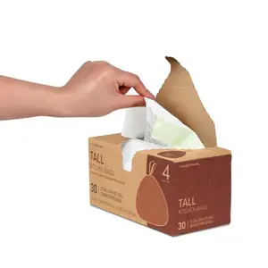 NINESTARS 13 Gallon 30 Piece Tall Kitchen Garbage Bags