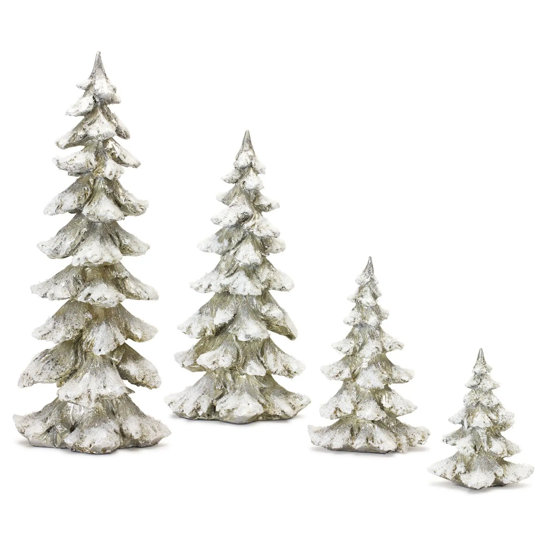 Melrose Frosted Pine Tree (Set of 4)