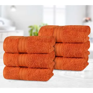 Superior Combed Cotton Highly Absorbent 6 Piece  Hand Towel Se