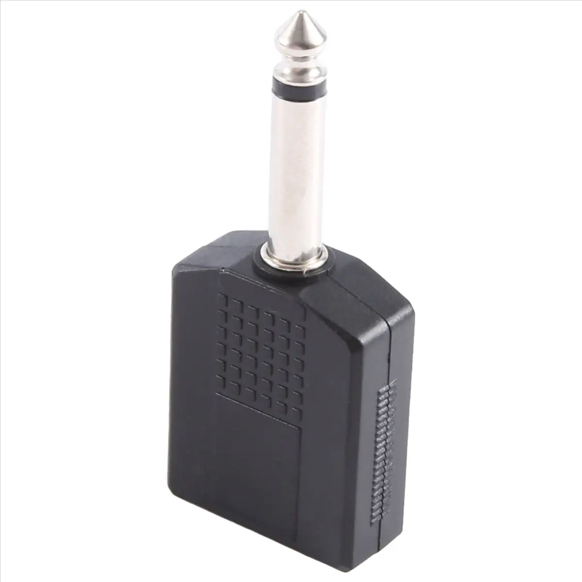 1/4 Inch (6.35mm) Male to Dual Female Mono Y-Splitter Audio Device, Metal Connector for PA Speakers, Guitar