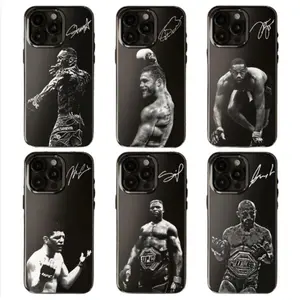 MMA All Legends Signature Phone Case, Legendary Fighters Collection, Iconic Fighters Black Phone Cover, Gifts For Fight Night Boxing, UFC Fans