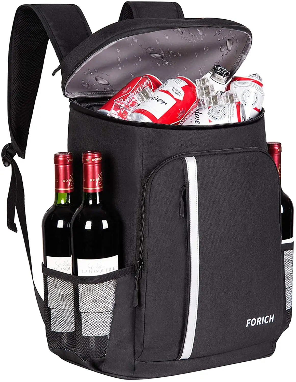 FORICH Backpack Cooler Leakproof Insulated Waterproof Backpack Cooler Bag, Lightweight Soft Beach Cooler Backpack for Men Women to Work Lunch Picnics Camping Hiking, 30 Cans FORICH
