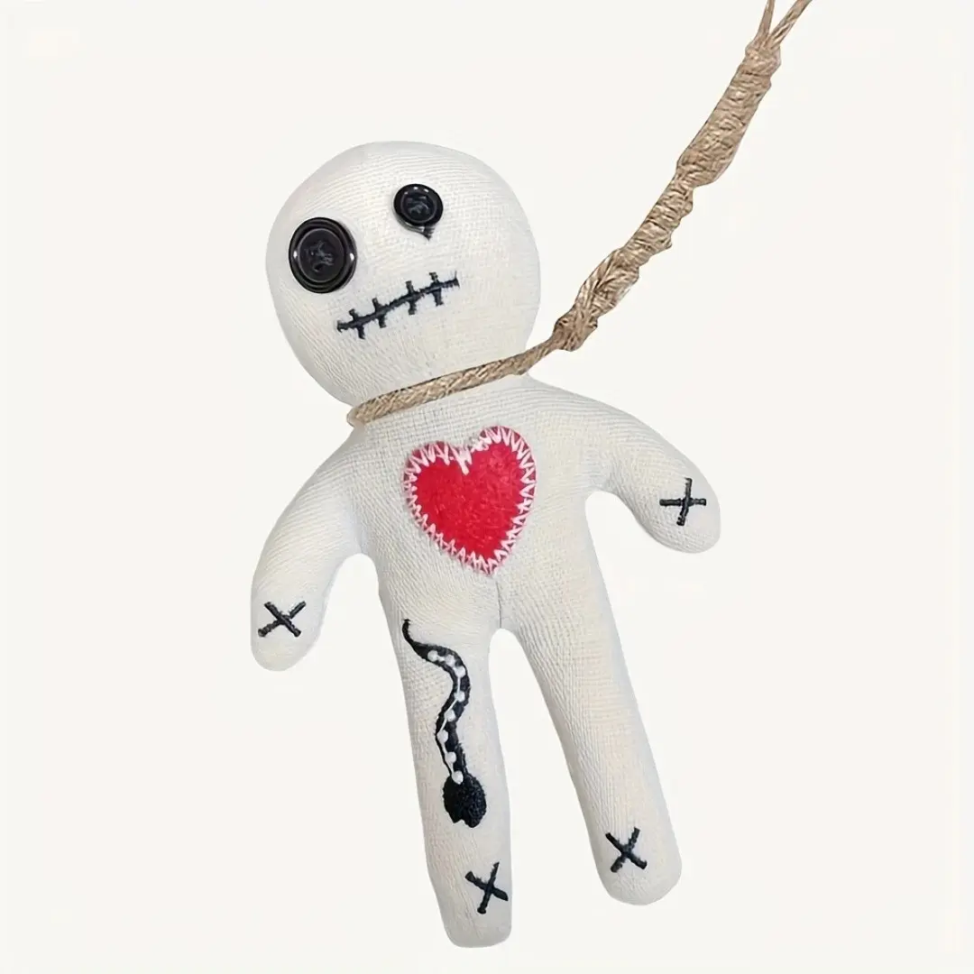Halloween Voodoo Doll DIY Craft Puppet, Handmade Doll Without Needle, Unique Halloween Decoration for Spooky Celebrations